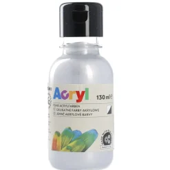 Acrylfarbe, Silber, 130 Ml