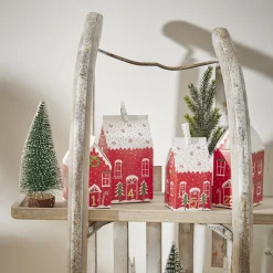 Adventskalender-Set Haus, Rot