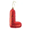 Anhänger Buchstabe, L/rot, 10 Cm