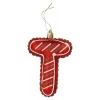 Anhänger Buchstabe, T/rot, 10 Cm