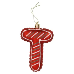 Anhänger Buchstabe, T/rot, 10 Cm