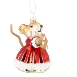 Anhänger Fancy, Bunt, Maus/Kleid, 10.5 Cm