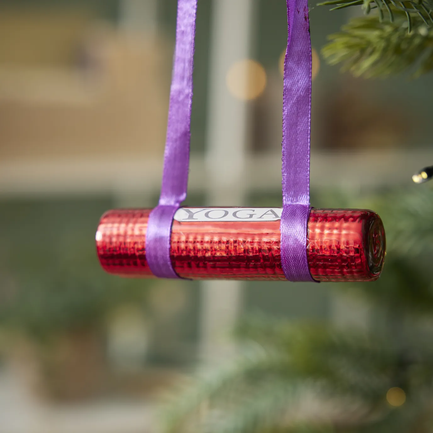 Anhänger Fancy, Bunt, Yogamatte/Rolle, 11 X 3 Cm