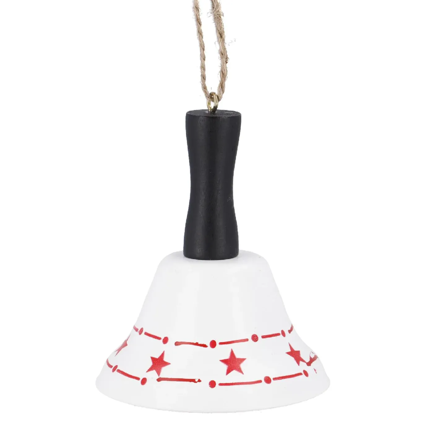 Anhänger Glöckchen, Weiß, 6.5 X 7.5 Cm