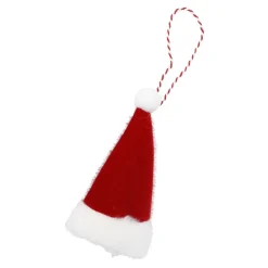 Anhänger Weihnachten, Mütze/rot, 10 X 13 Cm