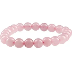 Armband Edelstein-Energie, Rosenquarz/rosa