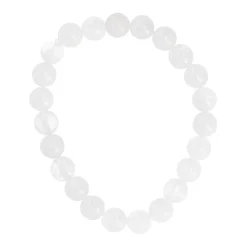 Armband Edelstein-Energie, Rockquarz/weiß