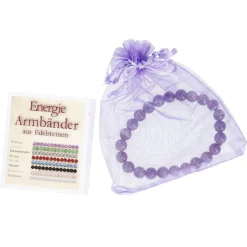 Armband Edelstein-Energie, Amethyst/lila