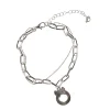 Armband Weihnachten, Charms Kranz, Silber