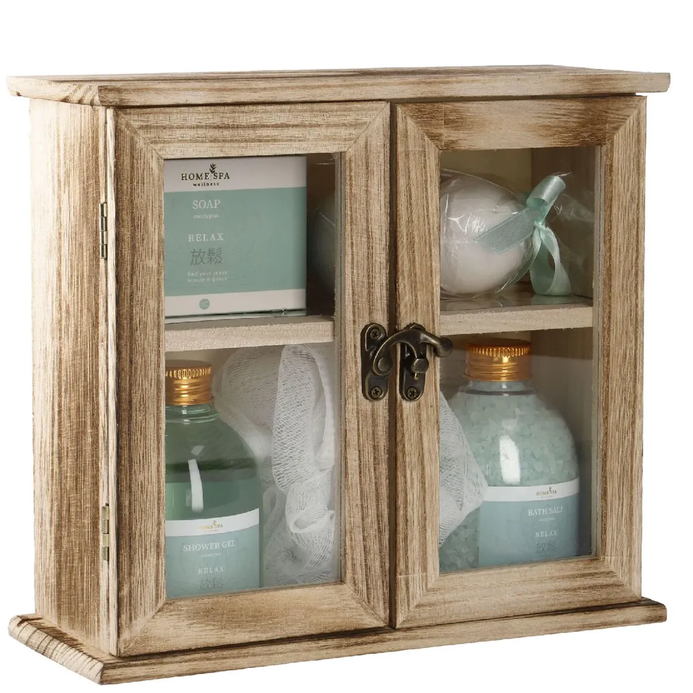 Badeset Schrank, Home Spa/mint