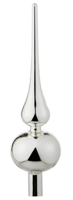 Baumspitze, Silber Glänzend, 25 Cm