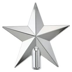 Baumspitze Stern, Silber/glänzend, 20 Cm