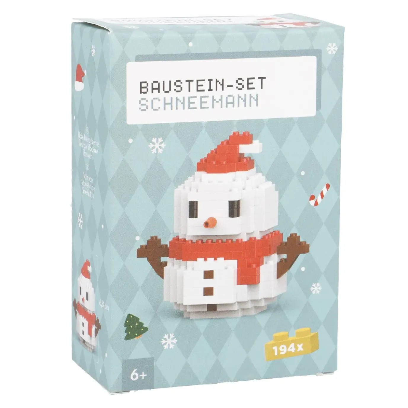 Bausteine-Set 3D, Xmas/Schneemann, Klein