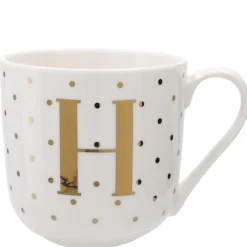 Becher Buchstabe/Punkte, H, 450 Ml