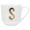 Becher Buchstabe/Streifen, S, 450 Ml