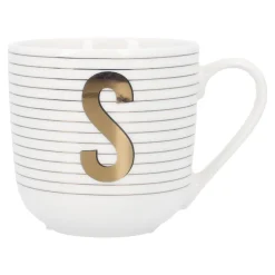 Becher Buchstabe/Streifen, S, 450 Ml