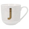 Becher Buchstabe/Streifen, J, 450 Ml