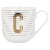 Becher Buchstabe/Streifen, C, 450 Ml