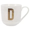 Becher Buchstabe/Streifen, D, 450 Ml