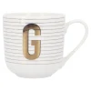 Becher Buchstabe/Streifen, G, 450 Ml