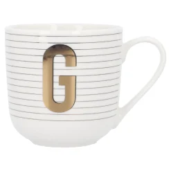 Becher Buchstabe/Streifen, G, 450 Ml