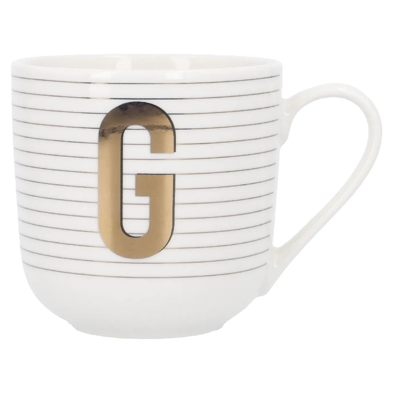 Becher Buchstabe/Streifen, G, 450 Ml