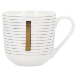Becher Buchstabe/Streifen, I, 450 Ml
