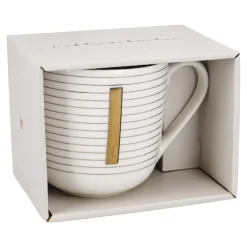 Becher Buchstabe/Streifen, I, 450 Ml