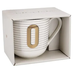 Becher Buchstabe/Streifen, O, 450 Ml