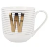 Becher Buchstabe/Streifen, W, 450 Ml