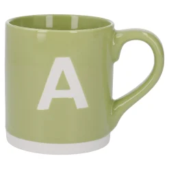 Becher Buchstabe/Uni, A/grün, 440 Ml