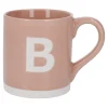 Becher Buchstabe/Uni, B/rosa, 440 Ml