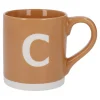 Becher Buchstabe/Uni, C/orange, 440 Ml
