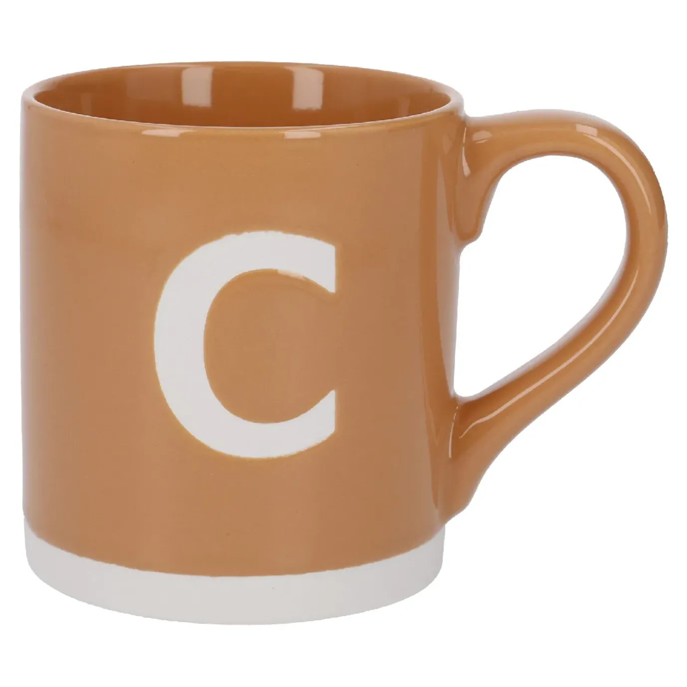 Becher Buchstabe/Uni, C/orange, 440 Ml