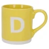 Becher Buchstabe/Uni, D/gelb, 440 Ml