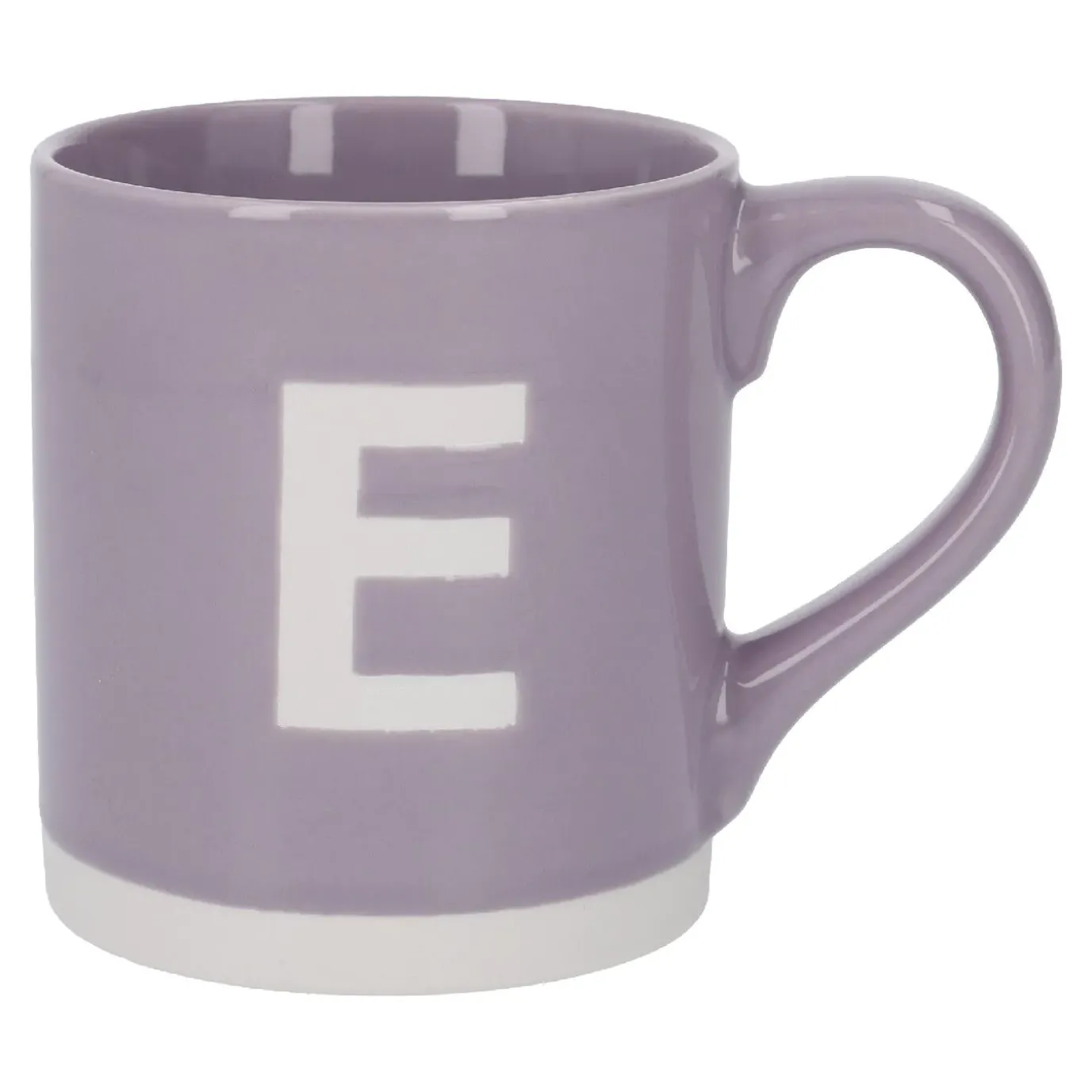 Becher Buchstabe/Uni, E/lila, 440 Ml