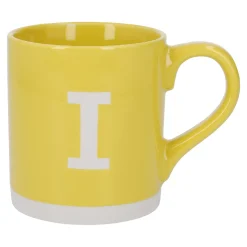 Becher Buchstabe/Uni, I/gelb, 440 Ml