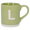 Becher Buchstabe/Uni, L/grün, 440 Ml