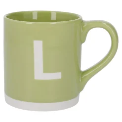 Becher Buchstabe/Uni, L/grün, 440 Ml