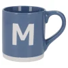 Becher Buchstabe/Uni, M/blau, 440 Ml