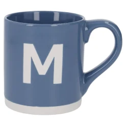 Becher Buchstabe/Uni, M/blau, 440 Ml