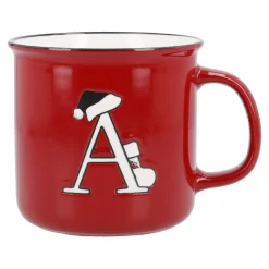 Becher Buchstabe/Weihnachten, A/weiß, 540 Ml