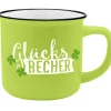 Becher Emaille-Optik, Glücksbecher, 350 Ml