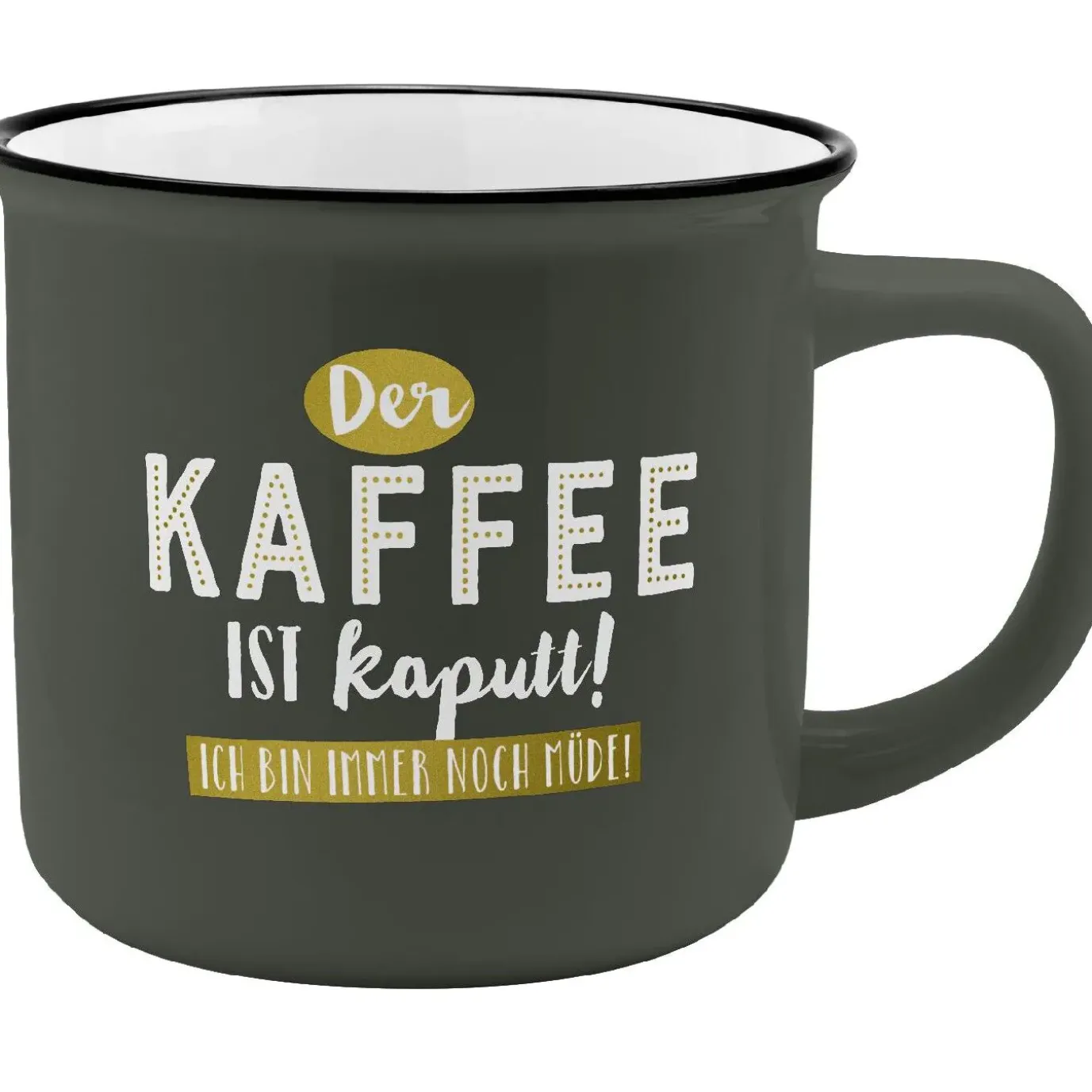 Becher Emaille-Optik, Kaffee, 350 Ml
