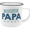 Becher Emaille-Optik, Papa, 350 Ml