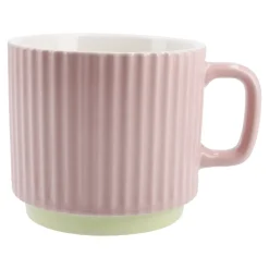 Becher Riffel, Rosa, 230 Ml