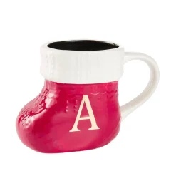 Becher Stiefel Mit Buchstabe, A/rot, 400 Ml