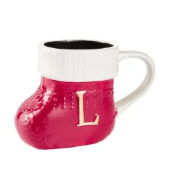 Becher Stiefel Mit Buchstabe, L/rot, 400 Ml