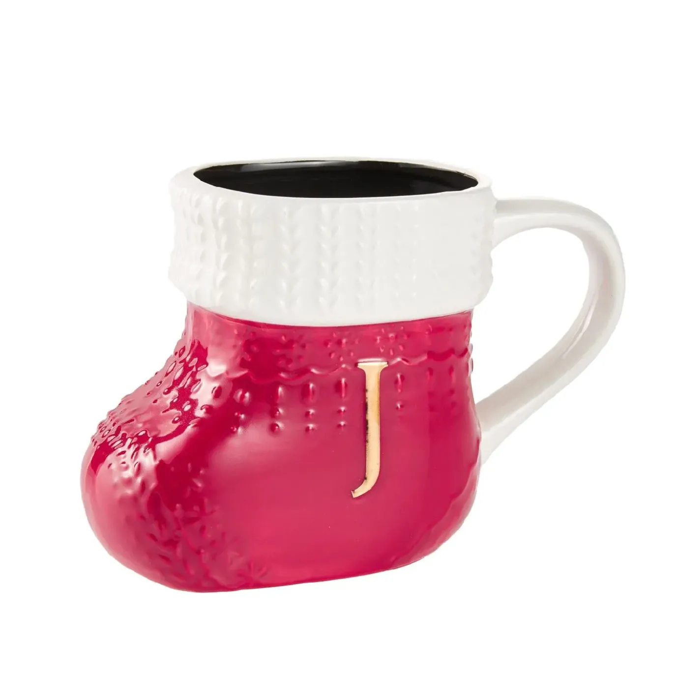 Becher Stiefel Mit Buchstabe, J/rot, 400 Ml