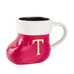 Becher Stiefel Mit Buchstabe, T/rot, 400 Ml